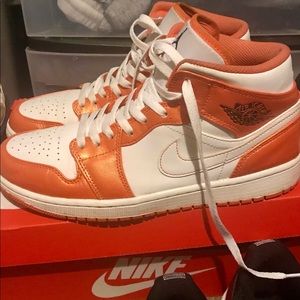 Electro Orange Jordan 1s